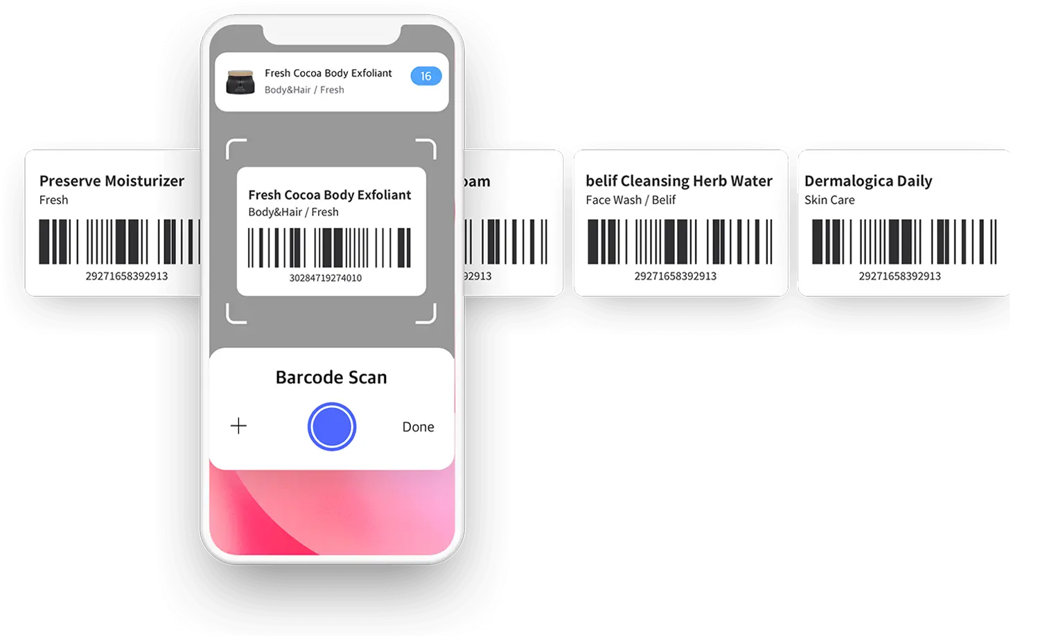 Interface de scan code-barres